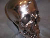Large Chrome Skull image 3