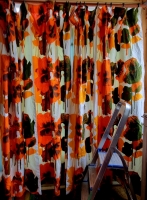 Howard Carter Poppies 1960s curtains 1 pair Image