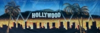 Hollywood hills sign backdrop Image