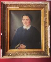 A distressed Victorian portrait Image