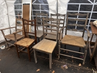 Assorted wooden chairs inc. one rocking chair image 3