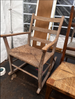 Assorted wooden chairs inc. one rocking chair image 5