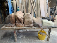 5 Stage rocks - polystyrene and styroplast image 1