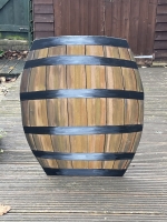 A painted free-standing barrel - used in Cinderella panto photo - Set-Exchange.co.uk