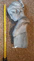 Female bust statue, approx 470mm tall image 2